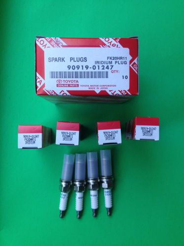 Brand new - toyota/lexus genuine set of 2 plug, spark fk20hr11 part# 90919-01247