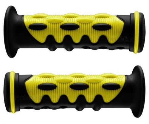 Polaris atv hawkeye phoenix scrambler yellow knobby gel handlebar bar hand grips