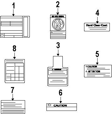 Nissan 99090jm23a genuine oem tire info label