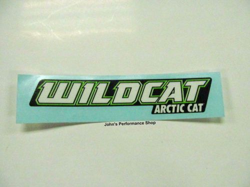 Oem arctic cat green &amp; black wildcat decal 6" x 1" 5238-748