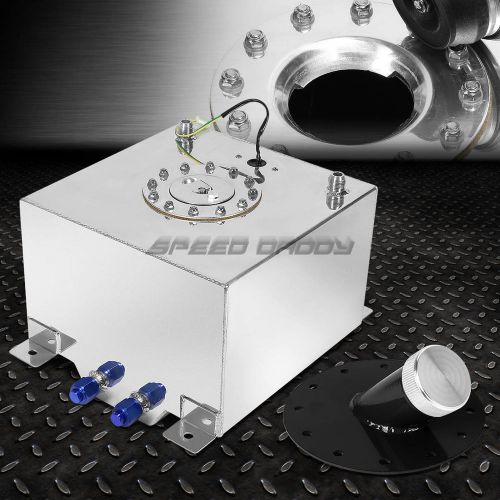 Buy 5 GALLON/18.8L POLISHED ALUMINUM FUEL CELL TANK+LEVEL SENDER+45