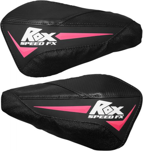 Rox speed fx - flex-tec handguards w/out mounts (black/pink) ft-hg-pnk