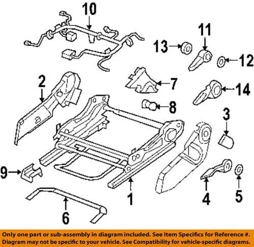 Dodge oem 1dq33dkaaa seats & tracks-lower shield