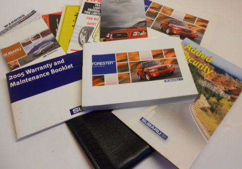 2005 subaru forester owners manual books guide all models
