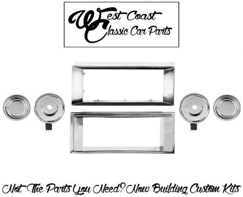 1968 1969 1970 1971 1972 chevelle &amp; el camino radio bezel &amp; knob kit chevy