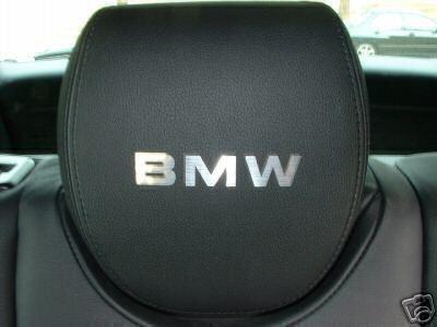 4  headrest badge decal *bmw*