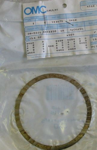 Omc shim kit 911670 911671 911672 911673 911674-911677