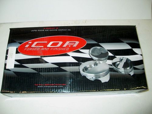 New icon forged dome piston  ic9934-040 sbc 4.040" bore 3.48" stroke 6" rod imca