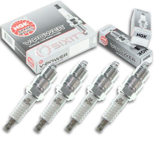 4pcs 89-95 omc 5.0l cobra ho ngk v-power spark plugs stern drive kit set ht