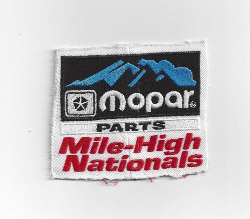 Mopar parts mile-high nationals iron on patch