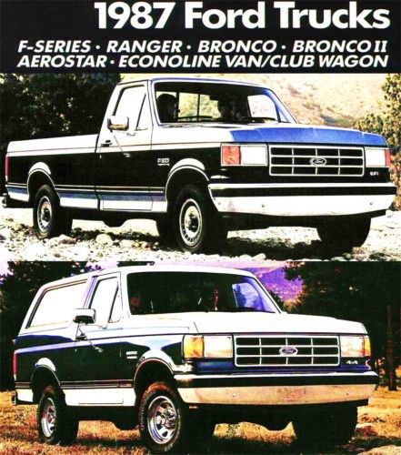 1987 FORD TRUCK BROCHURE -F150-F250-F350 PICKUP-RANGER-BRONCO-ECONOLINE-AEROSTAR, US $9.99, image 2