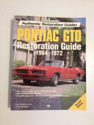 Pontiac gto restoration guide 1964-1972