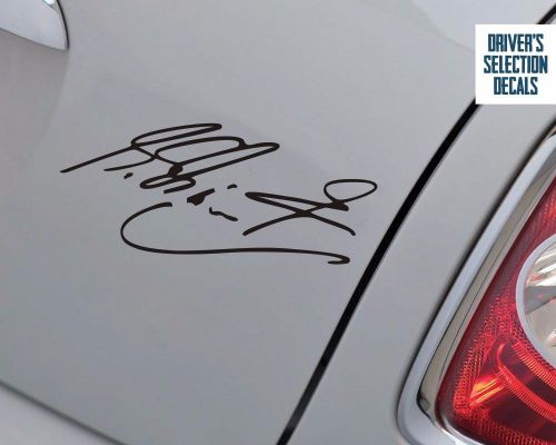 Michael schumacher signature sticker window decal