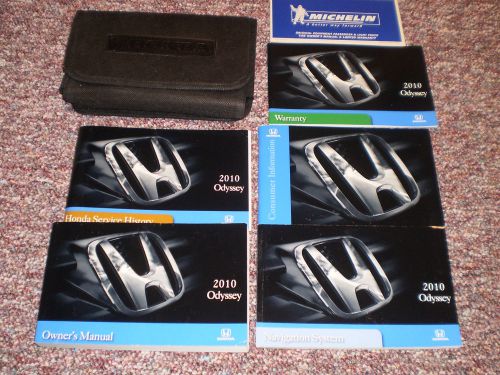 2010 honda odyssey complete van owners manual books navigation guide case all