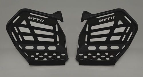 Gytr footwells black aluminum yamaha yfz450r yfz450x 09 10 11 12 13 14