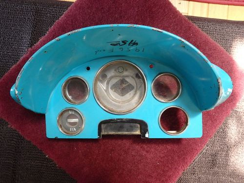 1956 ford instrument cluster housing w  bezels, glass, back covers