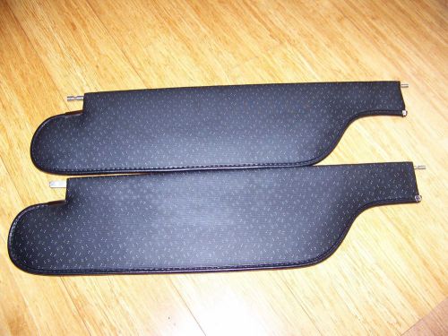 Sun visors. black premier perforated pattern. pair, like new condition