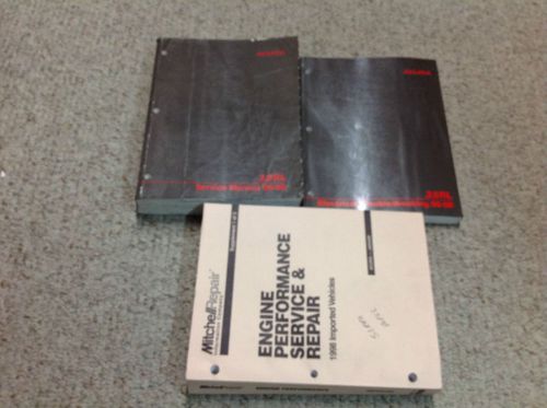 1996 1997 1998 acura 3.5rl service repair shop manual set w etm + mitchells