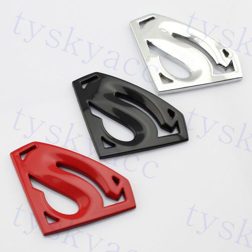 Auto accessories 3d metal decal superman emblem badge symbol sticker decorate