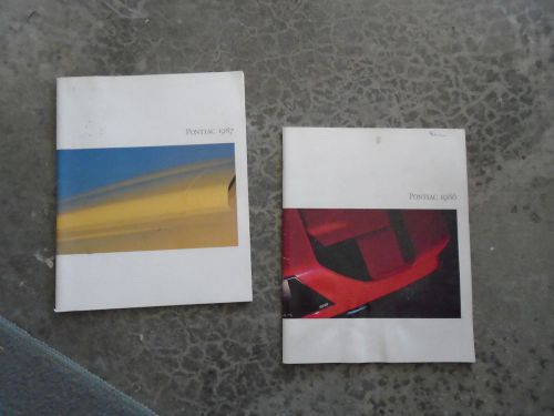 1986  &amp; 1987 pontiac line sales brochure - parisienne gp  sunbird firebird