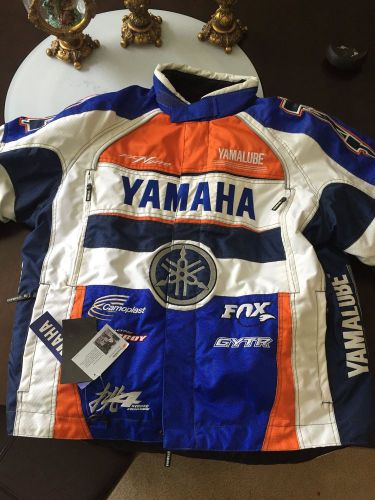 Yamaha fxr factory racing snowmoblie jacket - brand new! - lg