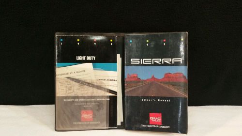 1993 gmc sierra oem owner&#039;s manual + case.