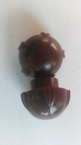 New condition brown, round radio knobs for 1934-1942 cars