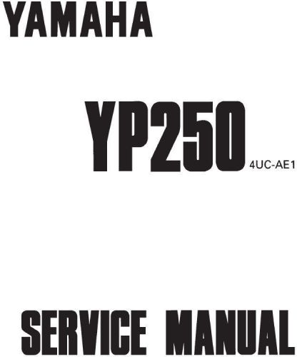 New yamaha yp250 yp 250 repair service manual 1996. print 4uc-ae1 free shipping