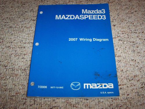 2007 mazda3 mazdaspeed3 electrical wiring diagram manual i s sport grand touring