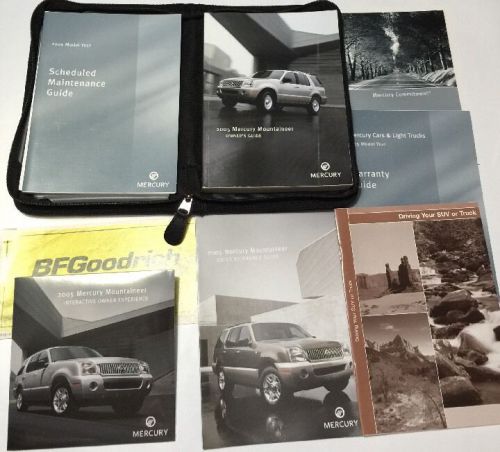 2005 mercury mountaineer owners manual guide with case