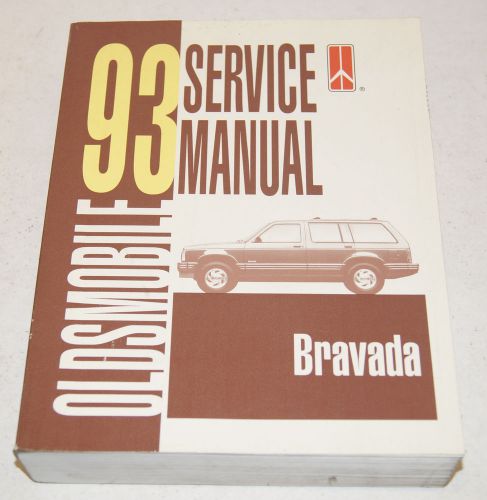 1993 oldsmobile bravada oem dealership service repair manual nice!!!