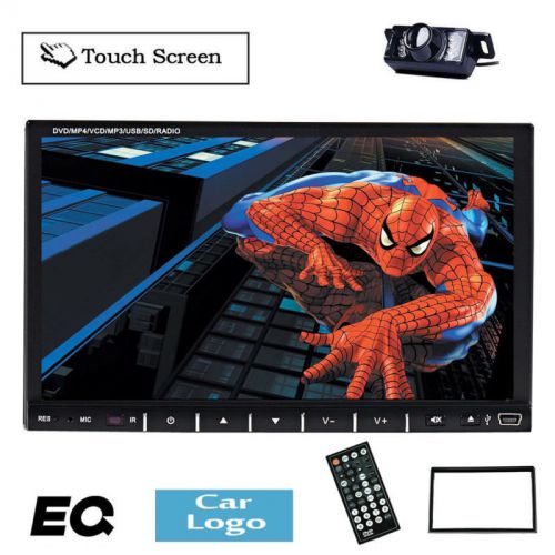 7&#039;&#039; hd in dash bluetooth radio double 2din car stereo dvd mp3 player ipod+camera