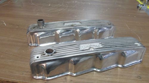 Chrysler dodge plymouth&#034; poly head&#034; aluminum  vintage valve covers