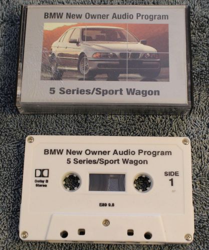 Bmw audio cassette introduction to e39 sedan, sportwagen