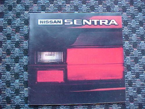 Nissan sentra 1982 sales brochure
