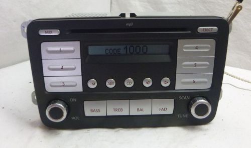 2006-2010 volkswagen vw rabbit jetta am fm radio cd mp3 1k0035161d bulk 52
