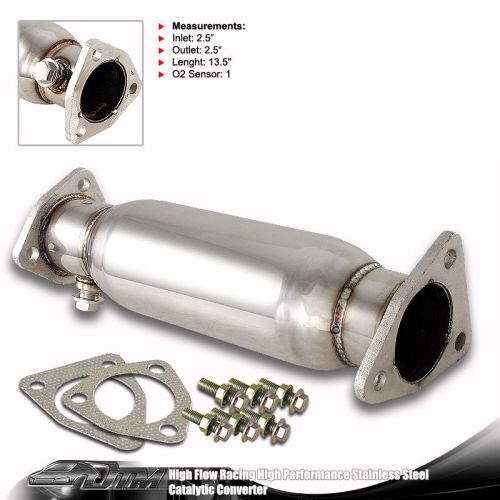 Stainless steel racing catalytic converter pipe for 92-01 honda prelude accord