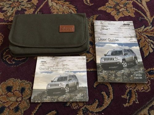 2014 jeep patriot owners manual with supplements, dvd and case