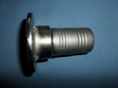 Deck fill, diesel, 1 1/2" barb, stainless