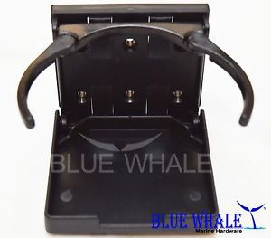 (1pc) blue whale fold-down adjustable drink holder in black