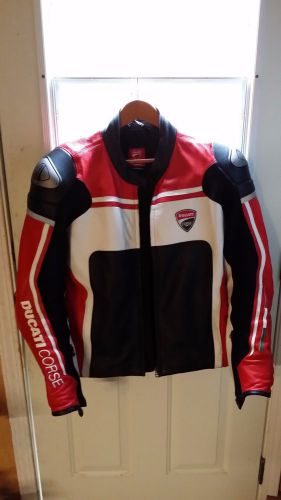 Dainese perforated leather jacket for ducati bikes