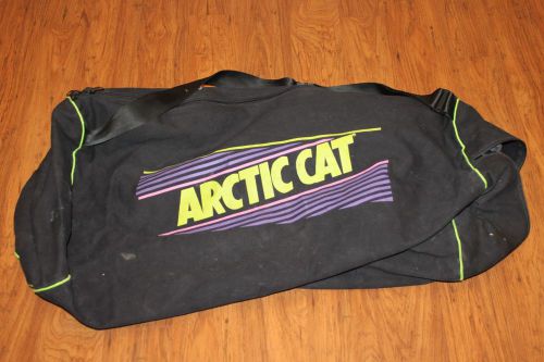 Vintage arctic cat team arctic giant duffle gear bag black green pink purple