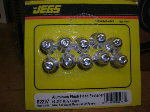 Aluminum flush head fasteners--jegs part# 82227