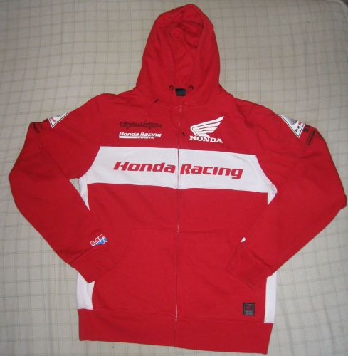 2015 team issue honda racing hrc zip up hoodie large motocross troy lee designs