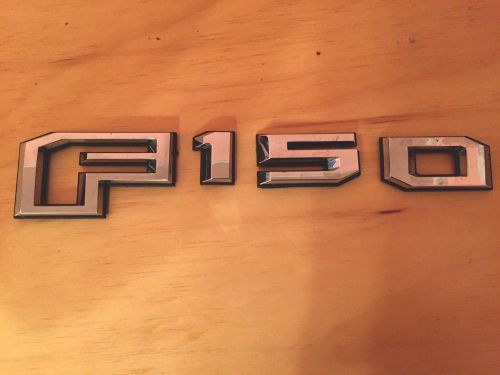New 2015 ford f-150 chrome 3d tailgate nameplate/emblem, oem ford