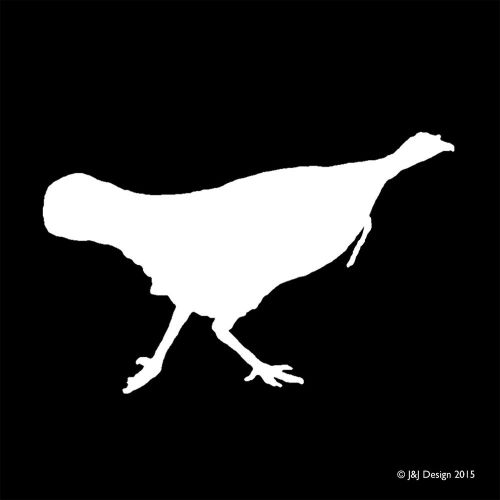 Wild turkey white vinyl oracal car auto decal window sticker hunting outdoors