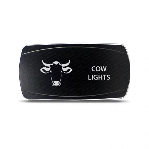 Ch4x4 rocker switch cow lights symbol - horizontal - red led