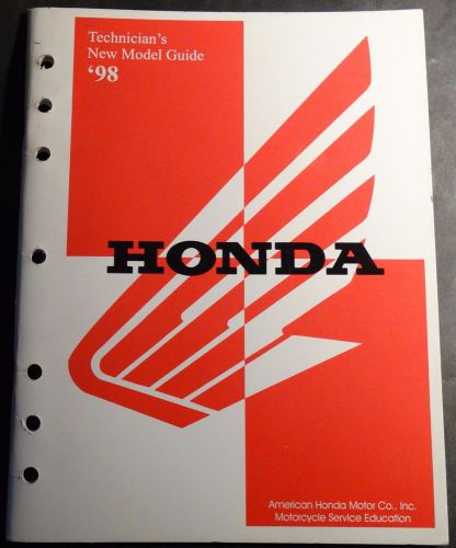 1998 honda motorcycle technicians new model guide service manual  (217)