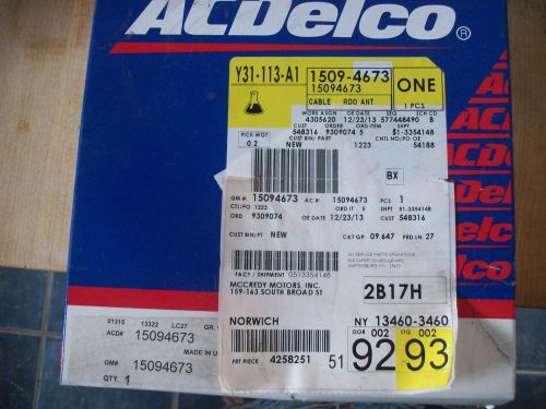 Ac delco radio antenna cable gm part 15094673 new in box ships free