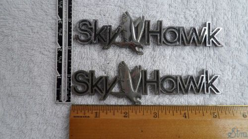 Vintage buick sky hawk emblem name plate logo badge